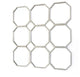 30.5" x 30.5" x 1" Silver Mirrored Metal - Wall Sculpture