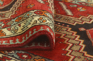 Fine Vintage Distressed Elinor Red/Ivory Runner, 3'3 x 12'5