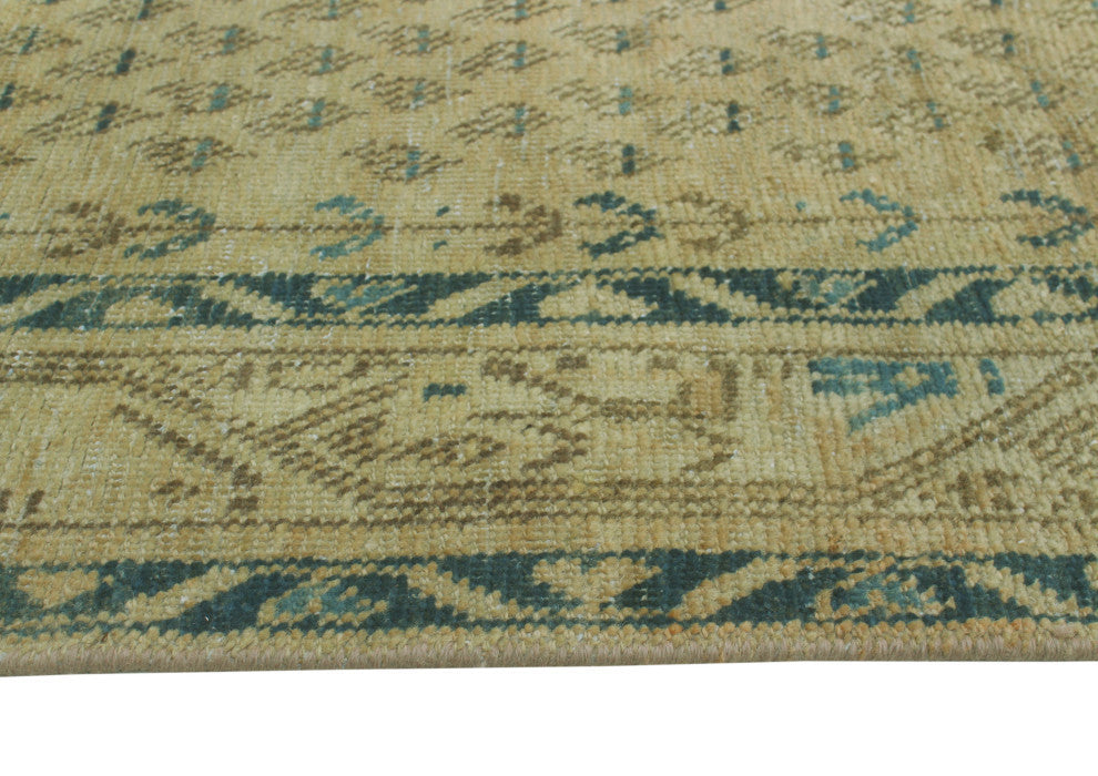Semi-Antique Baha Beige/Gray Runner, 3'5x9'7