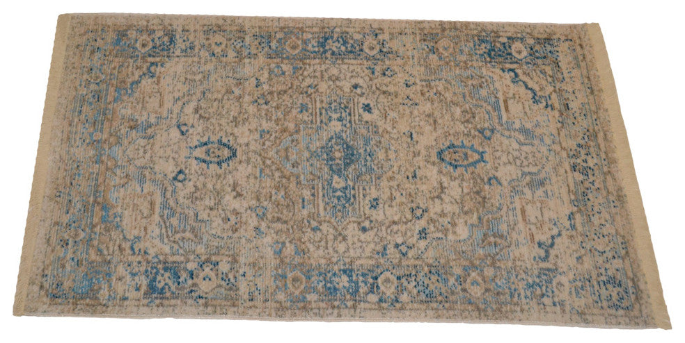 Machine Made Polyester Durable Indoor Outdoor Washable Oriental Pattern Footmat