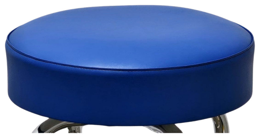 Retro Home Single Ring 30" Swivel Bar Stool, Blue