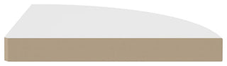 vidaXL Wall Corner Shelves Floating Corner Shelf Display Shelf 2 Pcs White MDF
