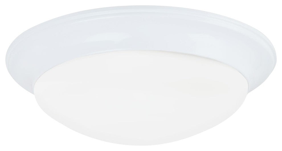 Generation Lighting Lighting 1-Light Flush Mount, White