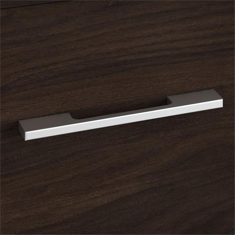 Office 500 16W 3 Drawer File Cabinet in Black Walnut - Engineered Wood