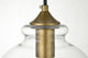 Dakota 1-Light Brass Plug-In Pendant With Clear Glass