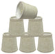 32048-6 Small Hardback Empire  Chandelier Clip On Lamp Shade Beige 3"x4"x4"