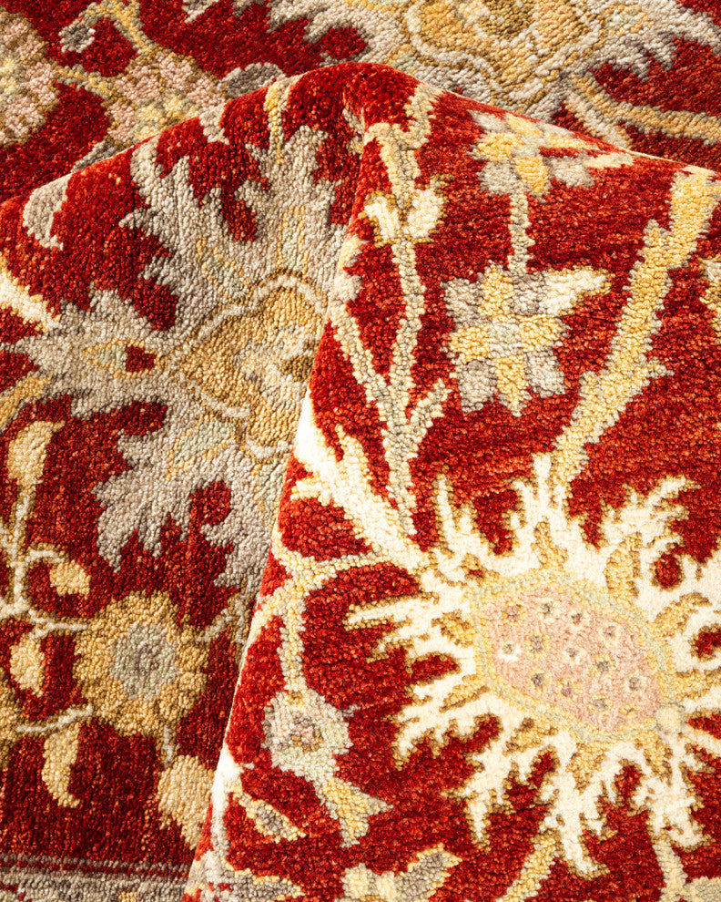 Mogul, One-of-a-Kind Hand-Knotted Area Rug Red, 8'2"x10'3"