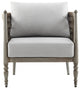 Safari 4-Piece Outdoor Aluminum and Rope Seating Set With Beige Cushions
