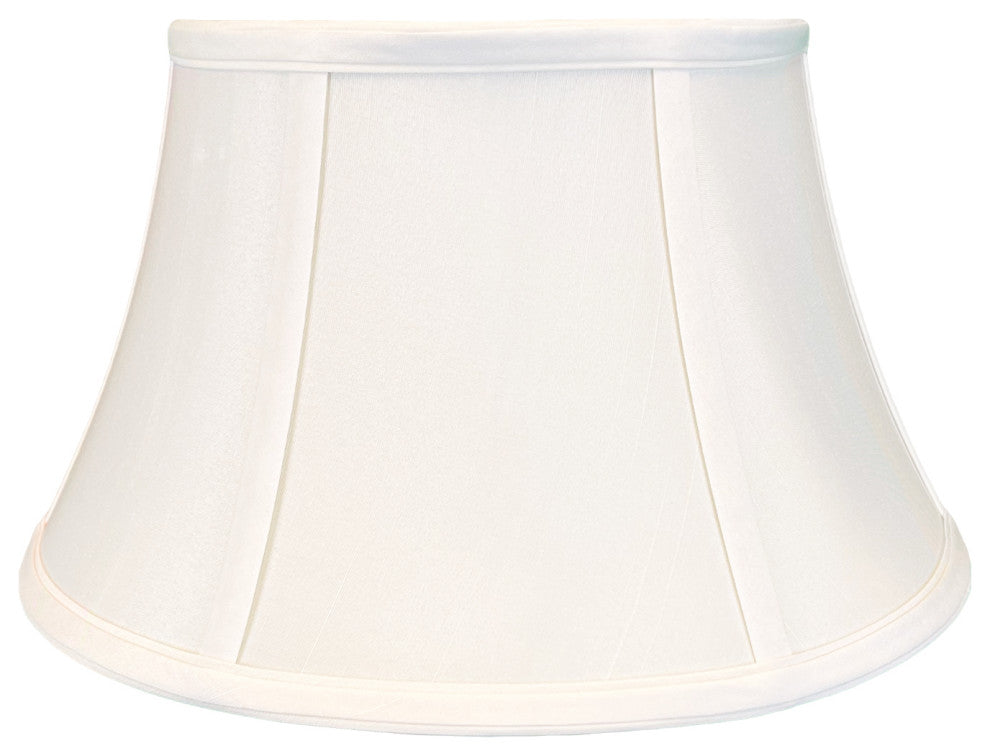 Royal Designs Shallow Drum Bell Bouillotte Lamp Shade, White, 11x17x10, Set of 2