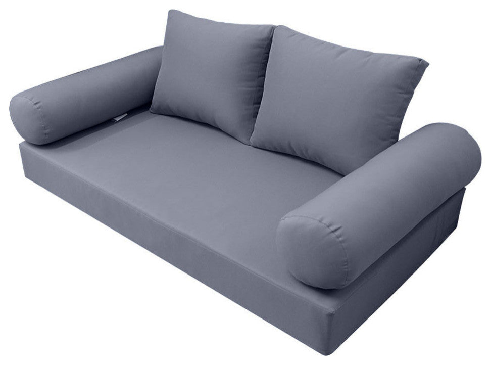 S1 Twin Size 5PC Knife Edge Daybed Mattress Cushion Bolster Complete Set AD001