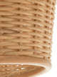 Handwoven Wicker Pod Pendant Light, Natural, Natural Brown