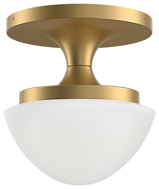 Hinkley Knox Extra Small Semi-Flush Mount, Lacquered Brass