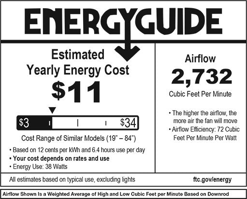 Hinkley Ventus 44" Integrated LED Indoor Ceiling Fan, Metallic Matte Bronze