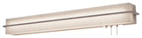Apex 38" LED Overbed Wall Light, Weathered Gray, Linen White Shade