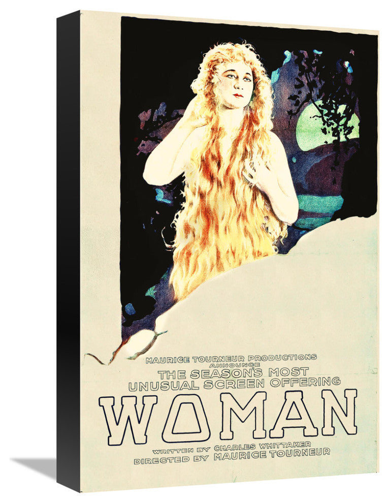 "Woman" Stretched Canvas Giclee by Hollywood Photo Archive, 12x18"