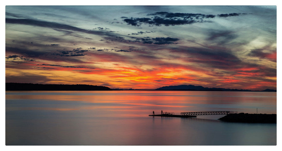 'Sunset Pier' Canvas Art by Pierre Leclerc