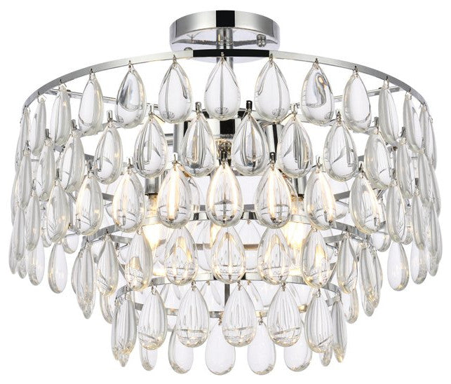 Murphy 18" Flush Mount, Chrome
