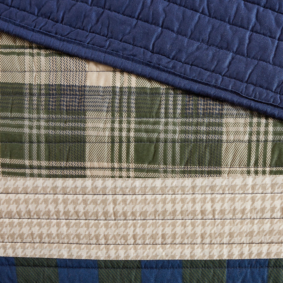 Woolrich Spruce Hill Oversized Cotton Quilt Mini Set, Green