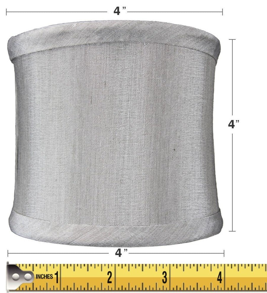 Crisp Linen Clip-On Sconce Shell Shade 4"x4"x4.25"