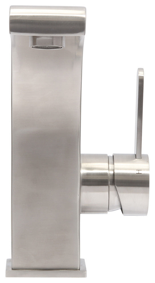 Boann Priscilla Bathroom/Vessel Faucet, 7.6", Brushed Stainless Steel