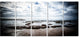 Dramatic Atlantic Coast at Low Tide, Seashore Canvas Print, 60"x28", 5 Panels