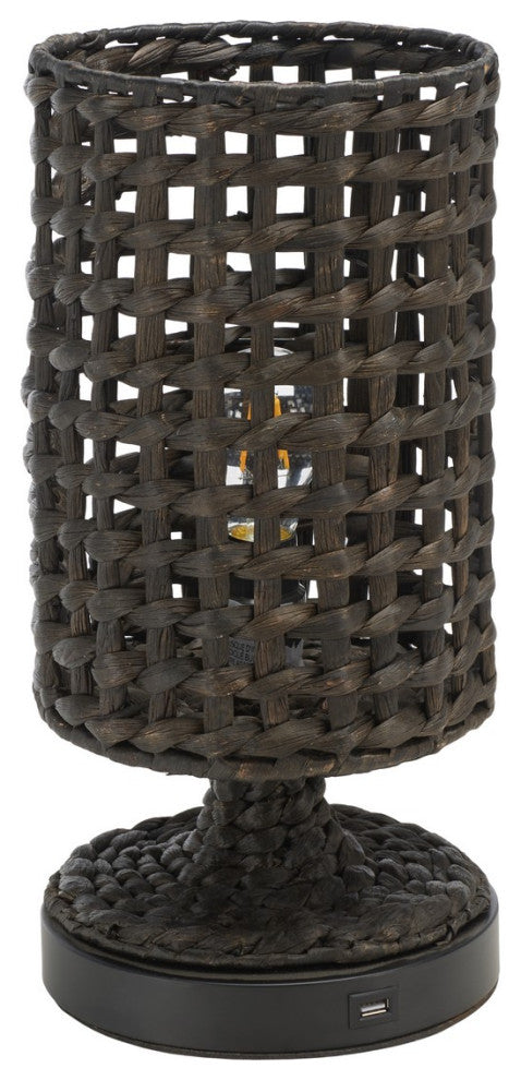 Safavieh Knowles Table Lamp With USB Port Black