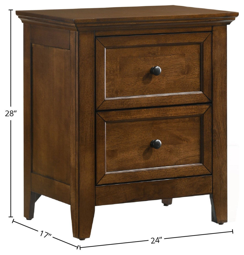 San Mateo Youth 2-Drawer Nightstand, Tuscan