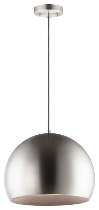 ET2 E24926 Palla 20"W LED Pendant - Satin Nickel / Black