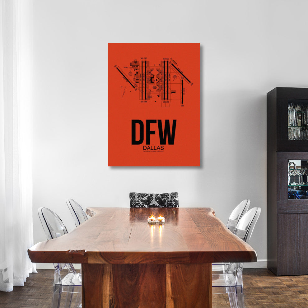 "DFW Dallas Airport Orange" Fine Art Print