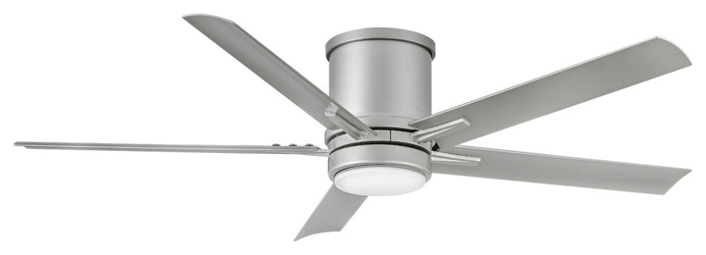 Hinkley Vail 52" Integrated LED Flush Mount Ceiling Fan, Brushed Nickel
