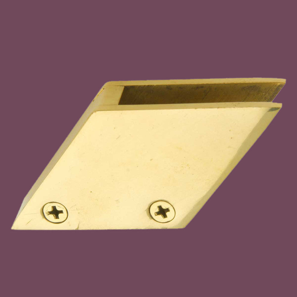 Solid Brass Glass Railing Clip Holds 3/8