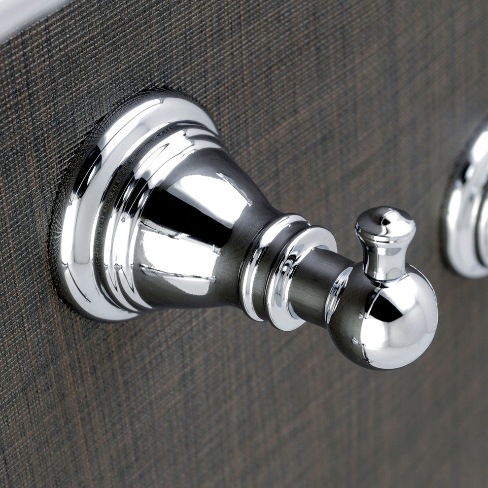 Kingston Brass 4-Piece Bathroom Accessory Set, Polished Chrome