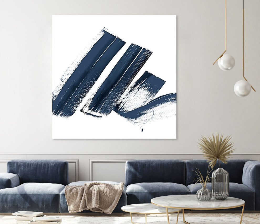 New Navy Signs I - 54 x 54 by Patricia Pinto