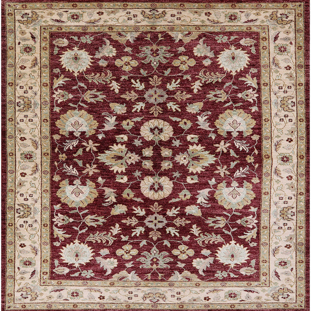 Ahgly Company Indoor Square Mid-Century Modern Area Rugs, 8' Square