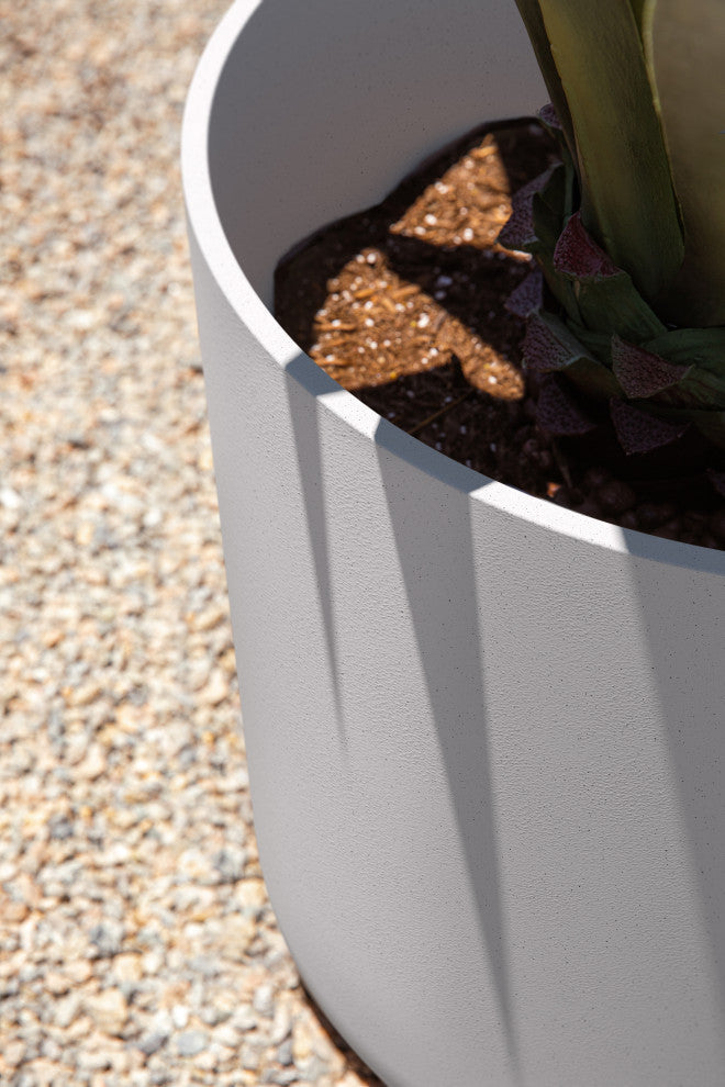 Pure Series Kona Planter, White, 20 Inches, 1 Pack