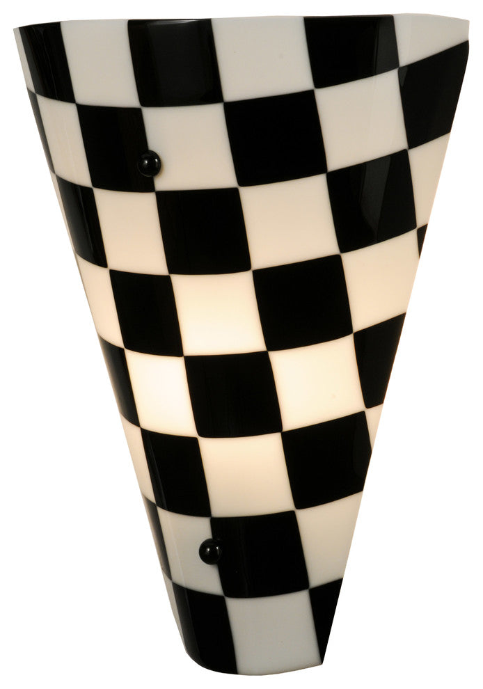 12W My Brother Mario Fused Glass Wall Sconce