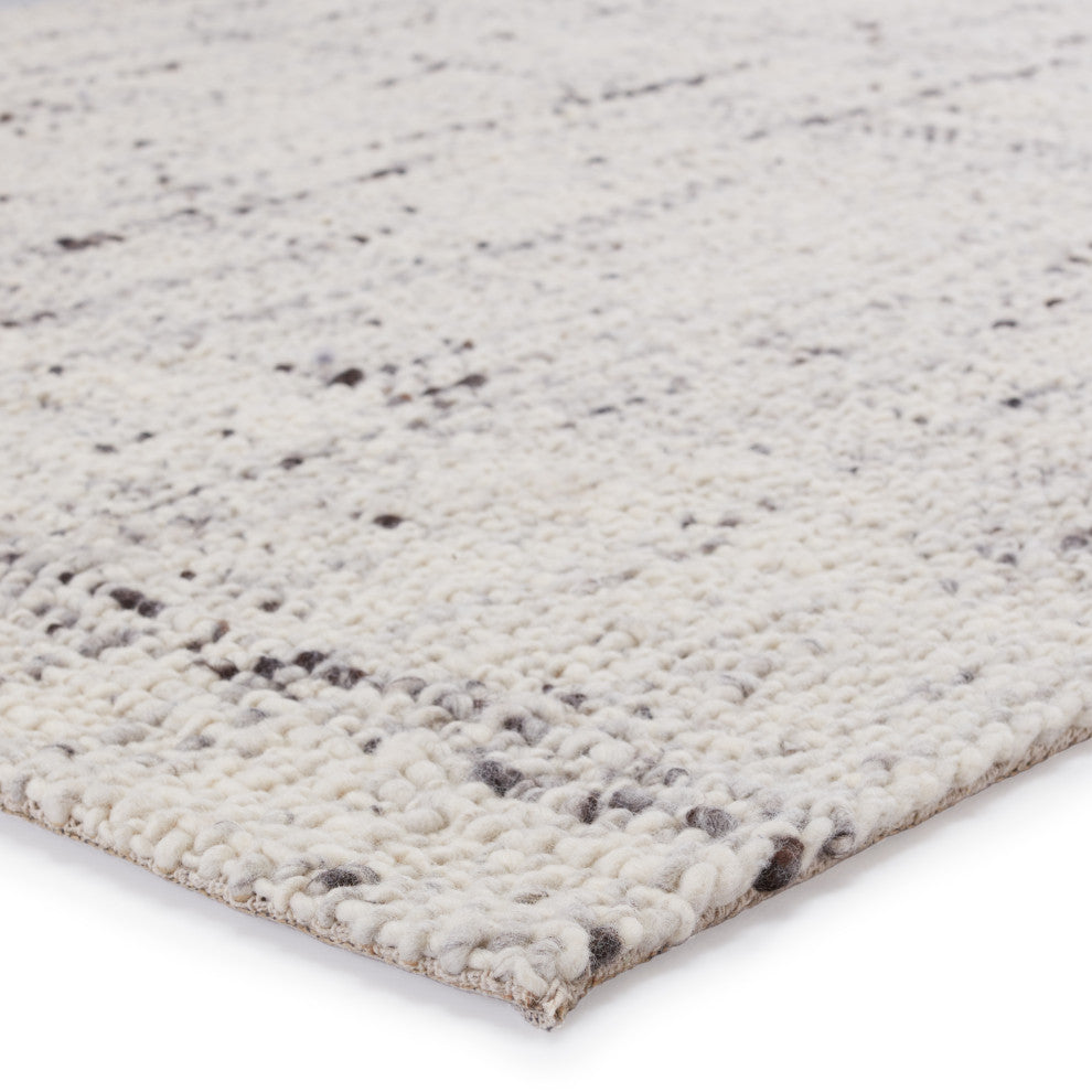 Jaipur Living Season Handmade Solid Area Rug, Ivory/Gray, 8'x10'