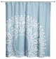 Blue Boho Circle 71x74 Shower Curtain