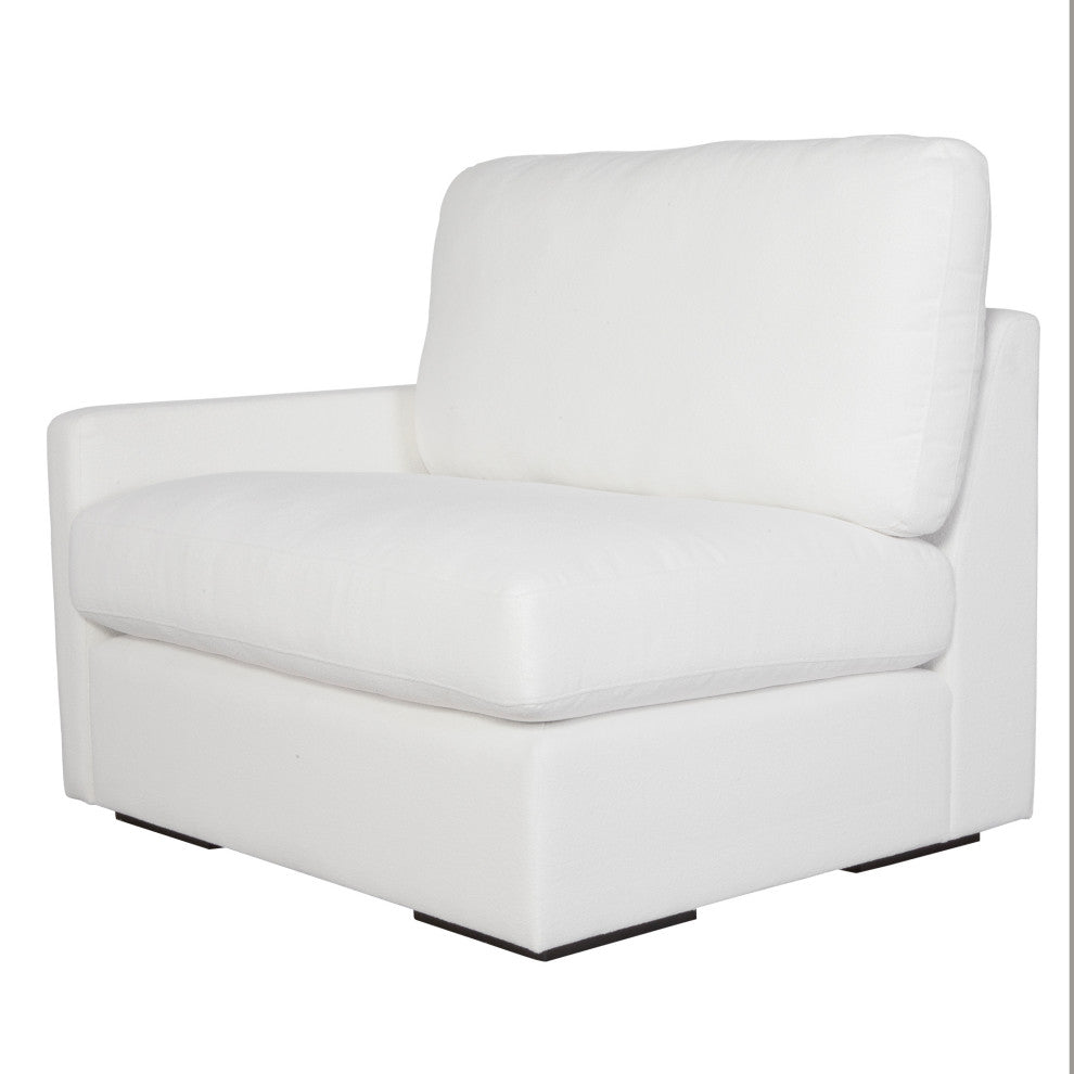Uttermost Refuge Arctic White Left Arm Facing Sofa