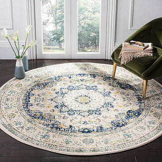 Safavieh Evoke Evk220C Rug, Ivory/Blue, 2'2" X 11'0"