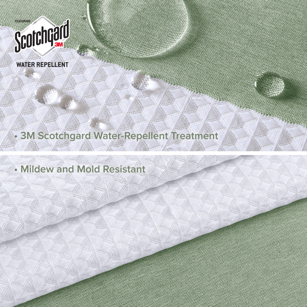 Madison Park Spa Waffle Shower Curtain With 3M Treatment