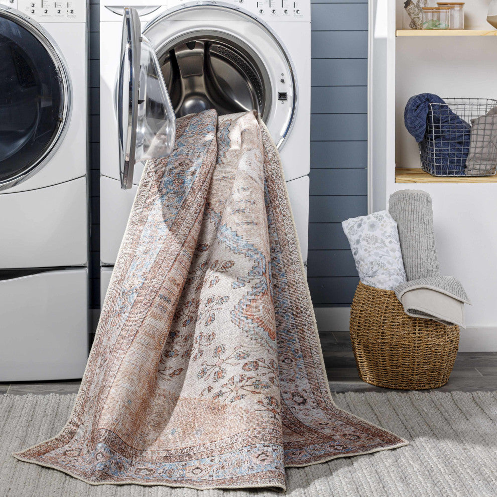 Hauteloom Moora Washable Area Rug, 5'3"x7'3" Rectangle