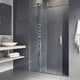 VIGO Ryland 62" to 64" W x 73" H Frameless Track Sliding Shower Door, Chrome, Clear Glass