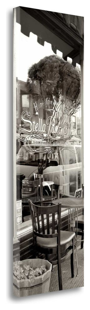 "San Francisco Cafe Pano - 3" By Alan Blaustein, Giclee on Gallery Wrap Canvas