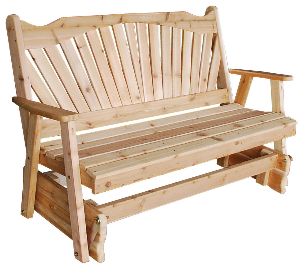 Cedar Fanback Glider, Unfinished, 4 Foot