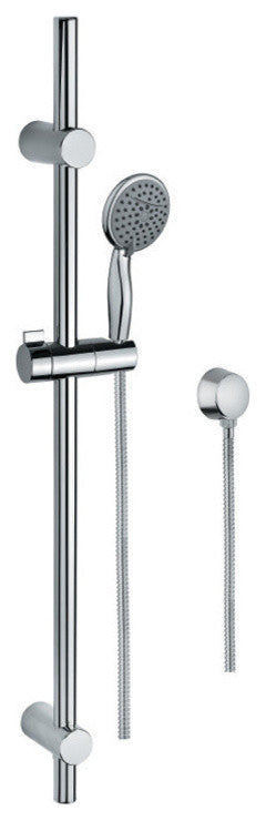 Sliding Rail, Hand Shower, and Water Connection, Chrome