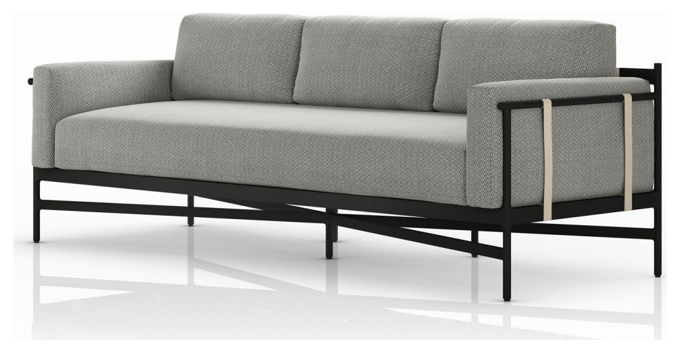Hearst Outdoor Sofa-99"-Faye Ash