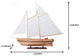 America Wooden model sailing boat