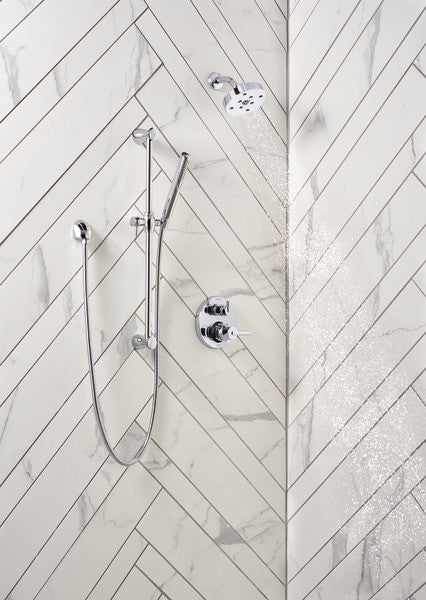 Delta Grail Premium Single-Setting Slide Bar Hand Shower, Chrome, 57085