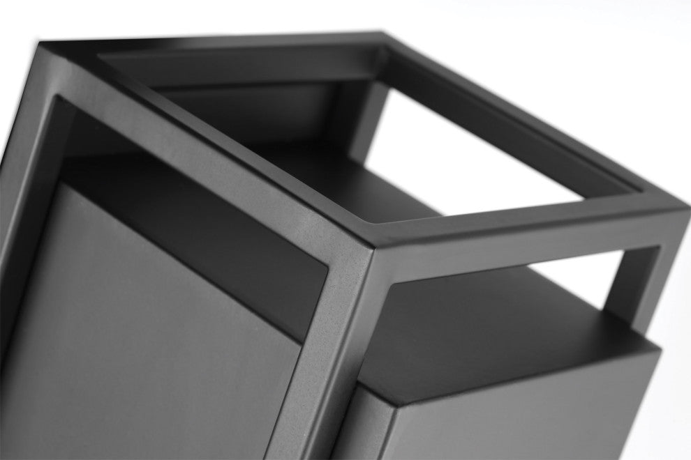 Supreme 18W LED Medium Wall Lantern, Matte Black Finish
